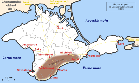 Карта Крыма